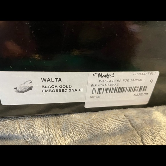 Black Velour Wedge Sandals 8.5 - Picture 7 of 11